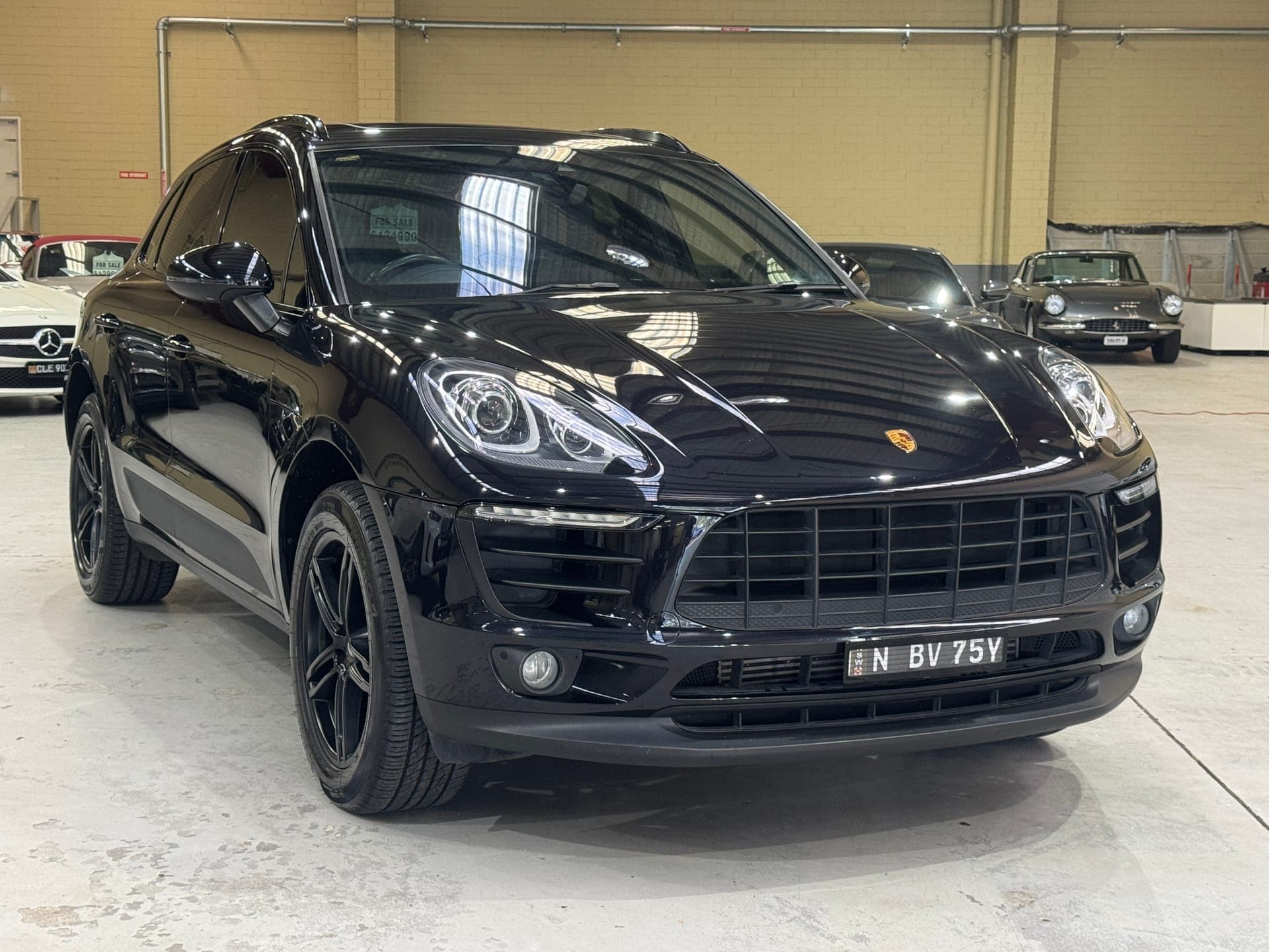 2017 Porsche Macan in Black — exterior front
