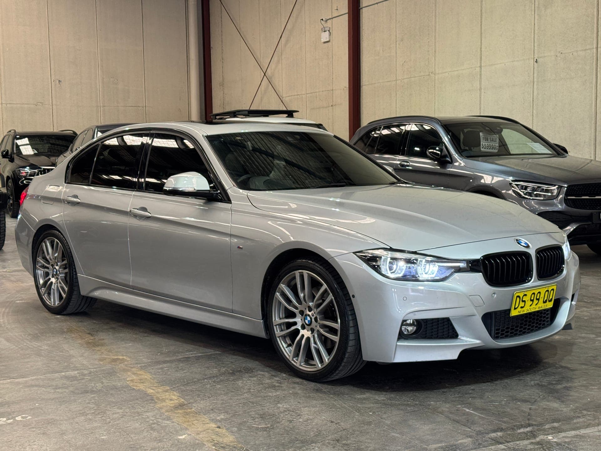 2018 BMW 3 Series 330i M Sport F30 LCI in Silver — exterior rear