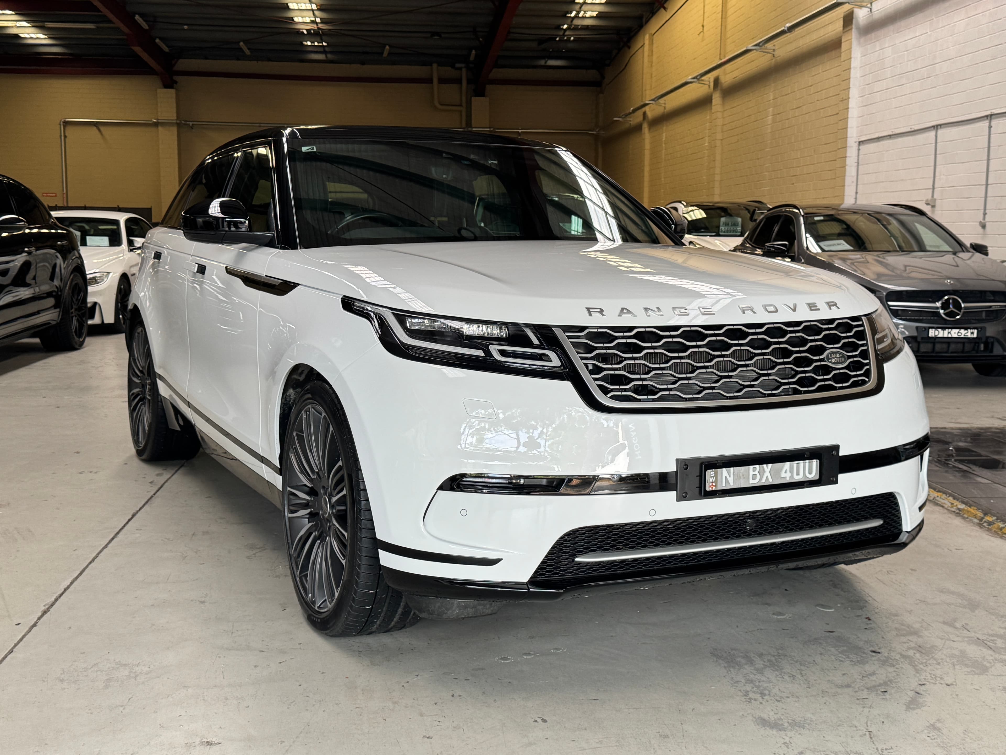 2018 Land Rover Velar D300 S in White — exterior front