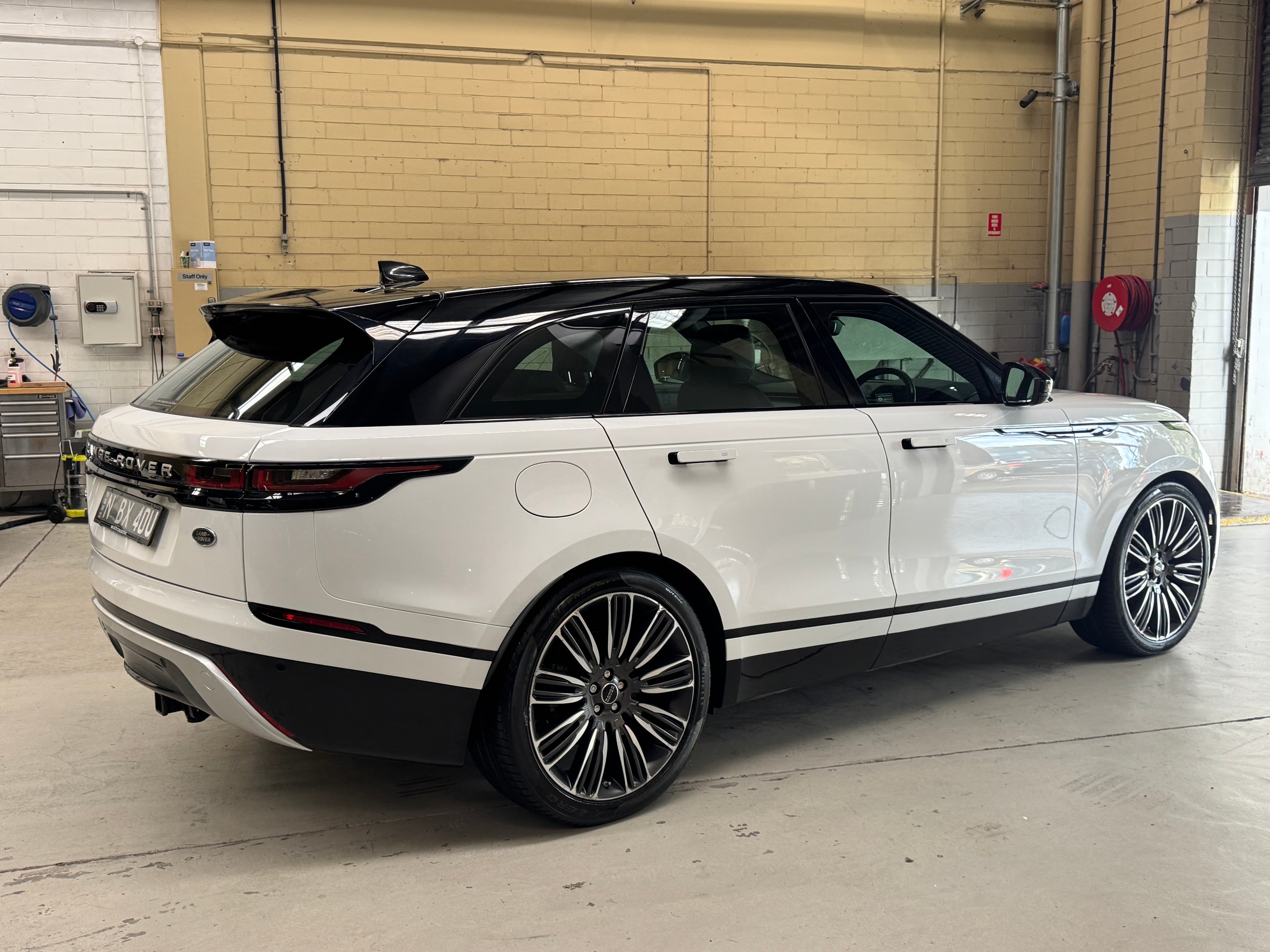 2018 Land Rover Velar D300 S in White — front seats