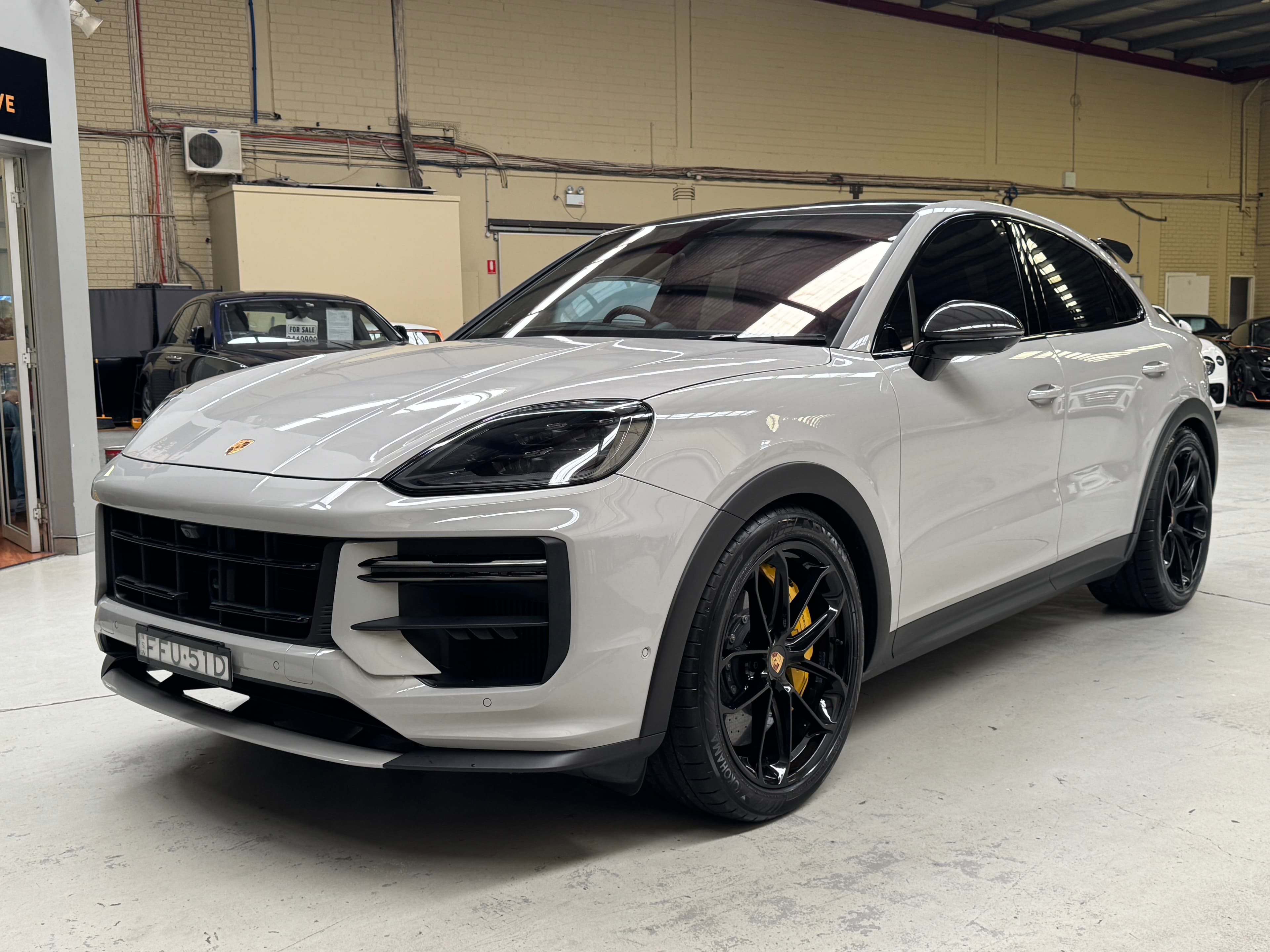 2024 Porsche Cayenne Turbo GT in Grey — engine bay