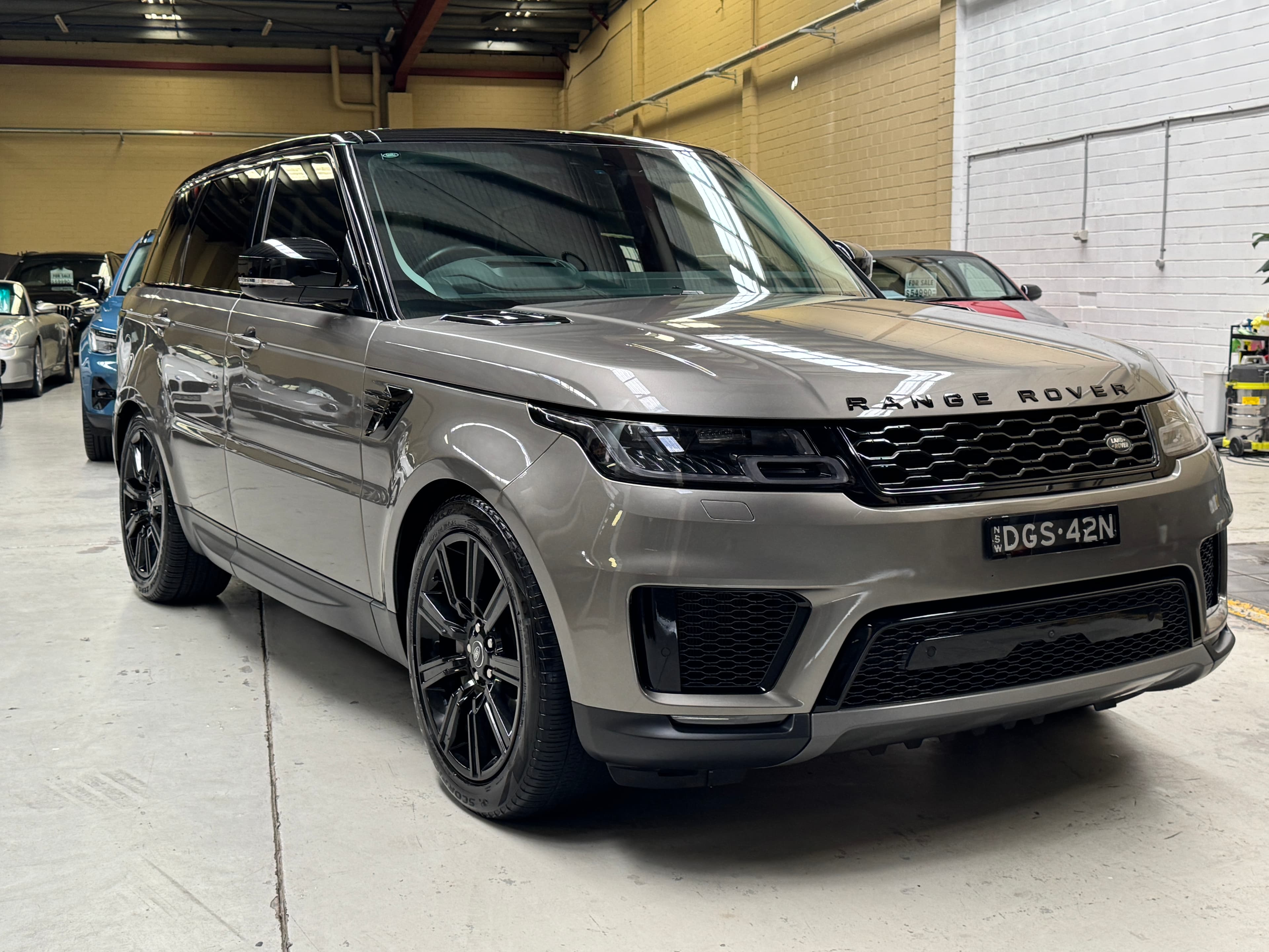 2022 Land Rover Range Rover Sport D300 SE in Silcon Silver — exterior rear