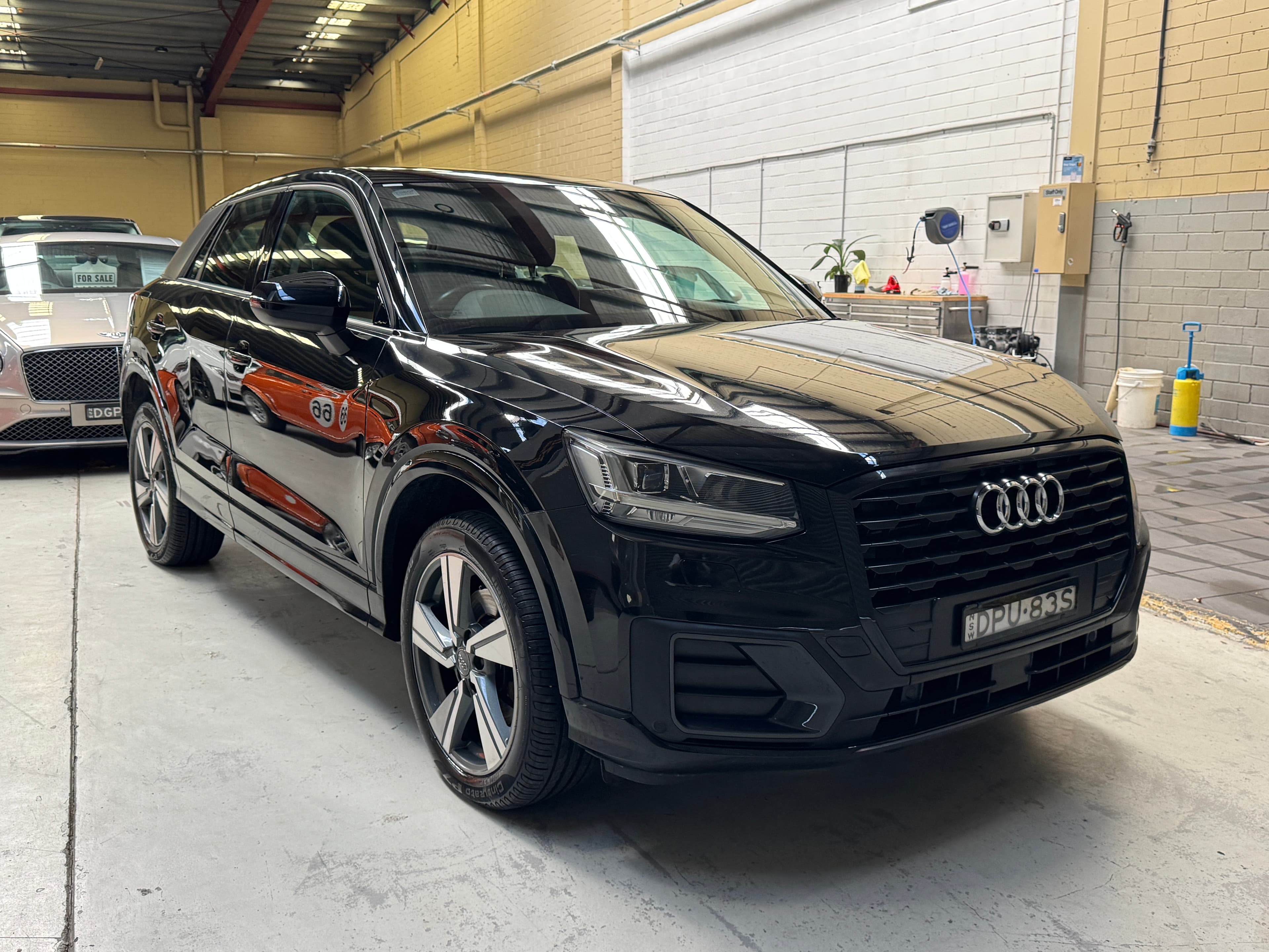 2017 Audi Q2 Sport in Black — exterior front